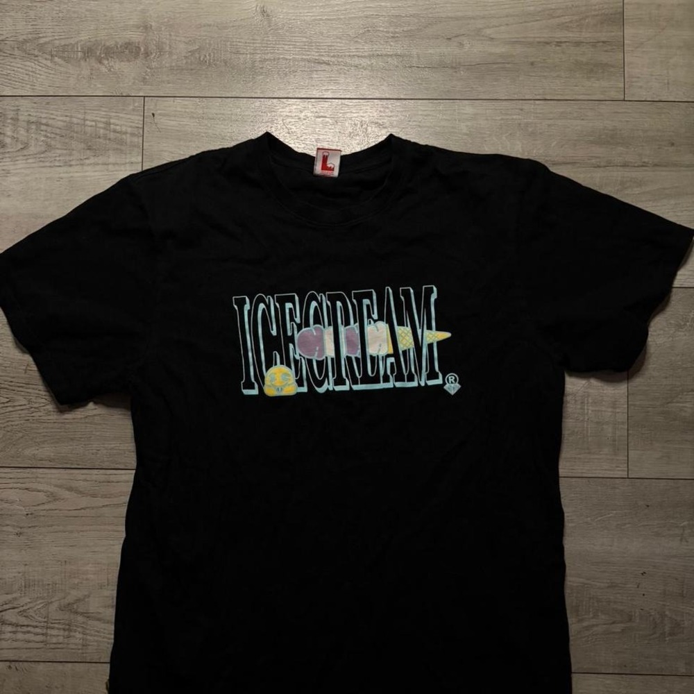 Ice Cream graphic tee‎ in black MEN SIZE L
